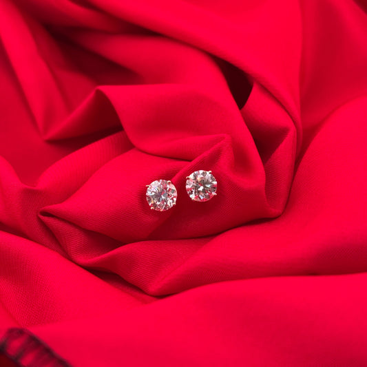 Valentine Set - 2x Fairstones 0.5 ct - Round cut